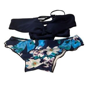 Toplus Bikini Blue Floral Sz.M